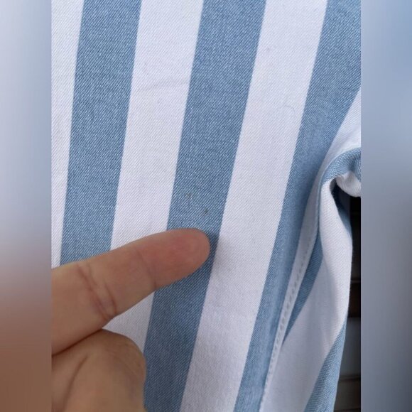 Good American Baby Blue white stipe jeans size 24 - Picture 2 of 12